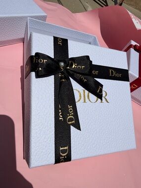 Dior Gift Box (6*6 inches) with Black Bow New